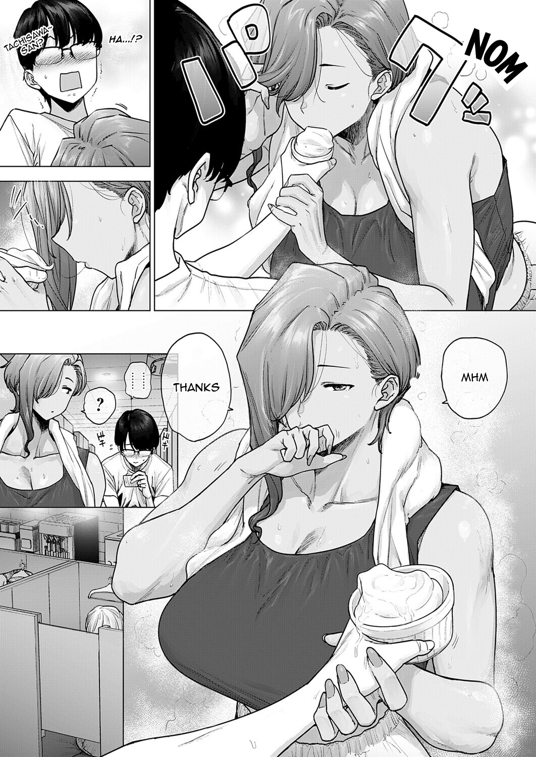Hentai Manga Comic-My Huge Senpai at Work is Scary and Cute-Read-5